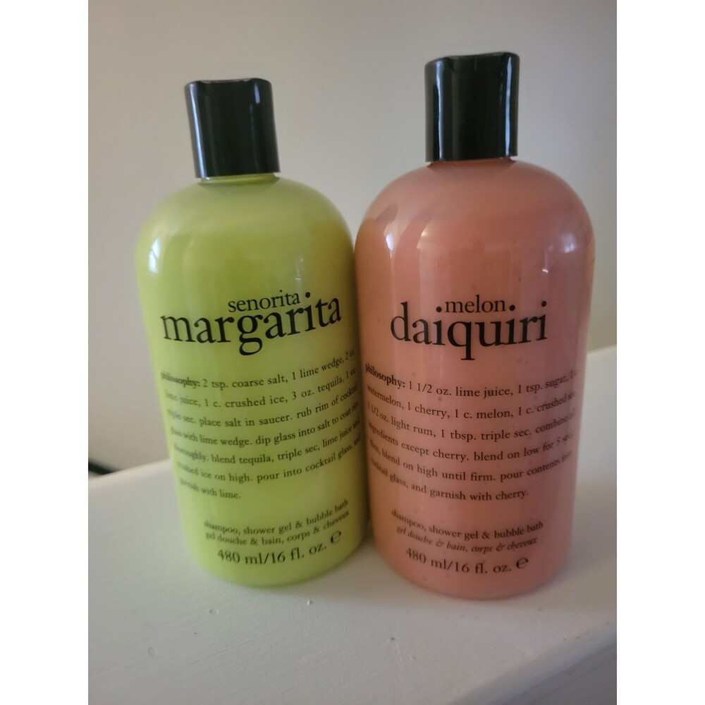 Senorita Margarita & Melin Daiquiri 3-in-1 Shampoo Shower Gel Bubble Bath 16oz.